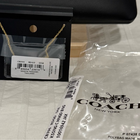 Coach Red Script Necklace - Picture 2 of 2